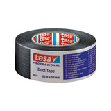 tesa® 4610 Steinband Basic – Gewebeband für Befestigung, Reparatur und Verpackung, PE-beschichtet, grau